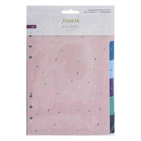 Filofax Elválasztó lapok Bianco 6 regiszter A5 Garden