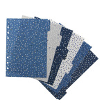 Filofax Elválasztó lapok Bianco 6 regiszter A5 Indigo