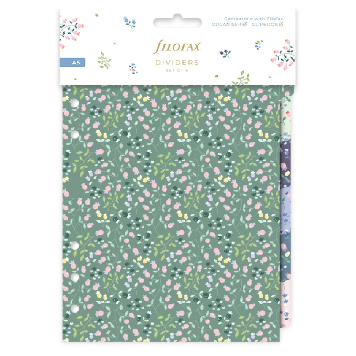 Filofax Elválasztó lapok Bianco 6 regiszter A5 Meadow Filofax Elválasztó lapok Bianco 6 regiszter A5 Meadow