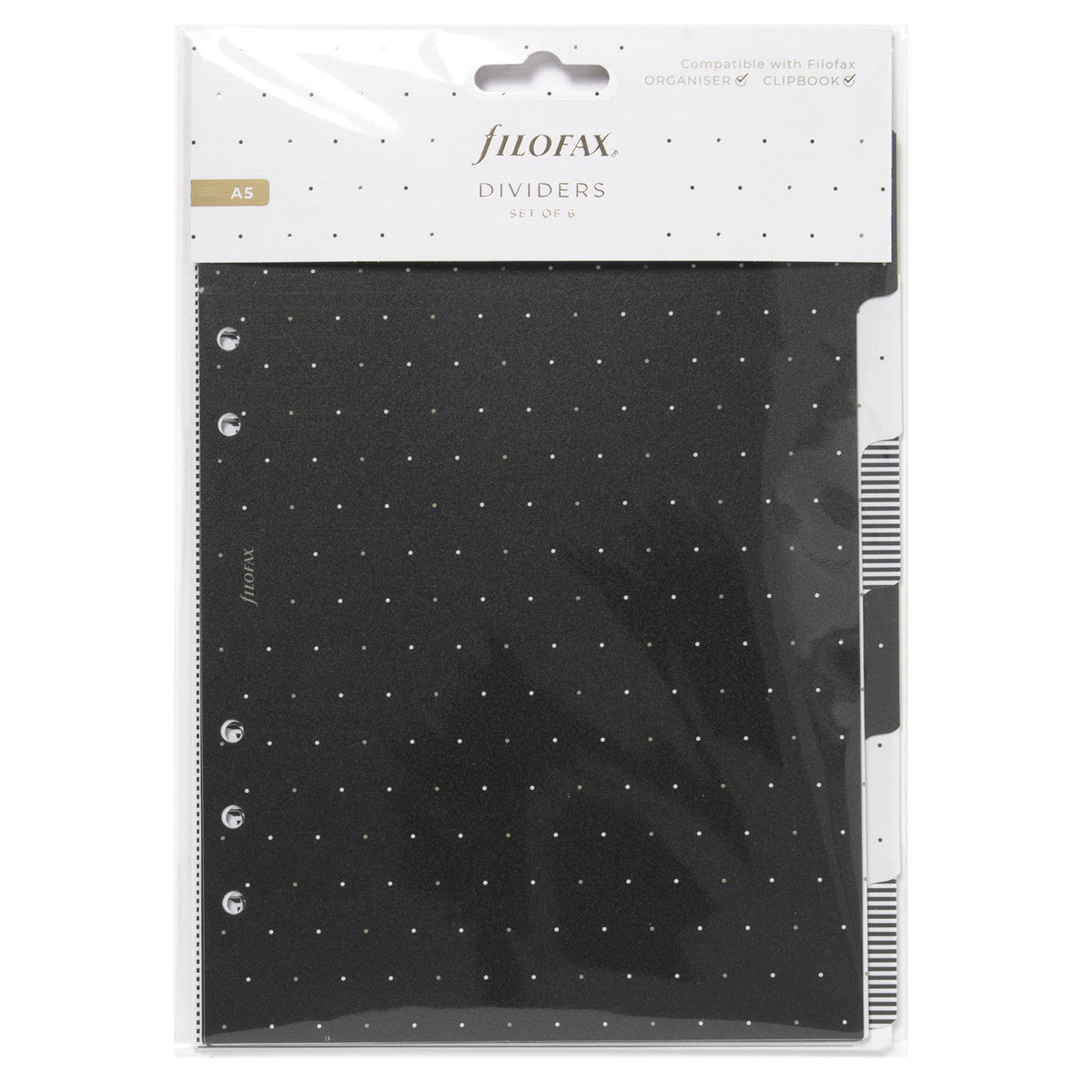 Filofax Elválasztó lapok Bianco 6 regiszter A5 Moonlight Filofax Elválasztó lapok Bianco 6 regiszter A5 Moonlight