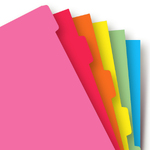 Filofax Elválasztó lapok Bianco 6 regiszter A5 Színes Filofax Elválasztó lapok Bianco 6 regiszter A5 Színes