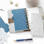 Filofax Elválasztó lapok Bianco 6 regiszter Personal Indigo