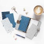 Filofax Elválasztó lapok Bianco 6 regiszter Personal Indigo