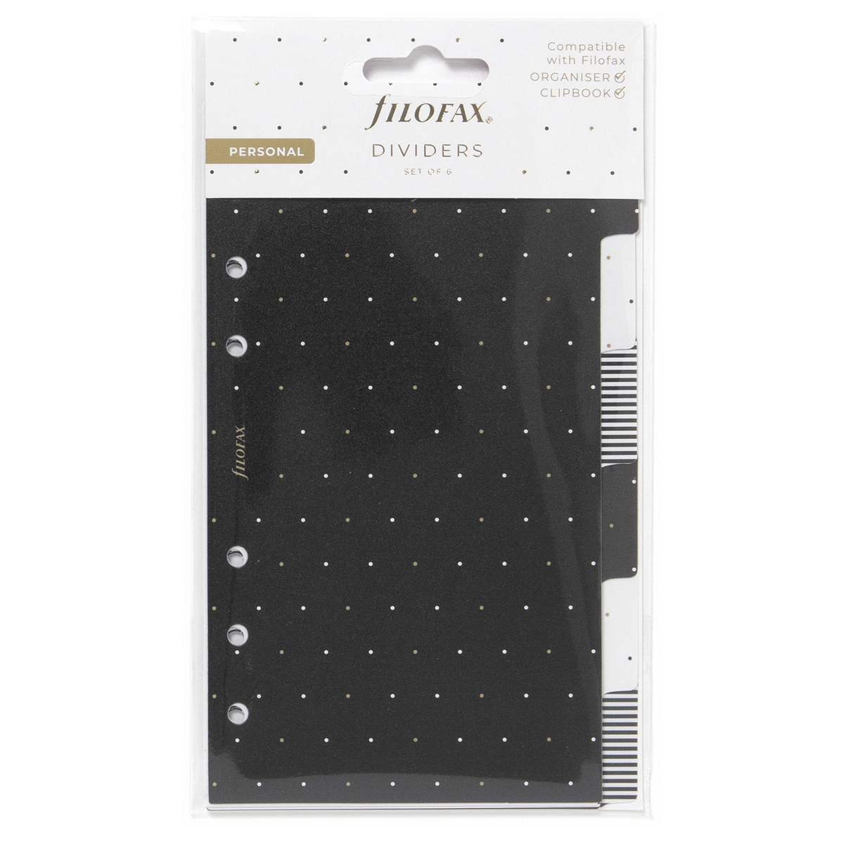 Filofax Elválasztó lapok Bianco 6 regiszter Personal Moonlight Filofax Elválasztó lapok Bianco 6 regiszter Personal Moonlight