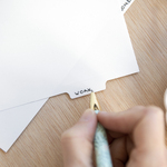 Filofax Elválasztó lapok Bianco 6 regiszter Pocket Fehér