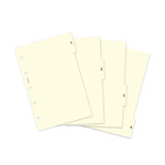 Filofax Elválasztó lapok Számozott 4 regiszter Mini Krém Filofax Elválasztó lapok Számozott 4 regiszter Mini Krém