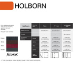 Filofax Holborn Mappa A4 Zip Fogantyúval Barna