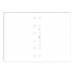 Filofax Jegyzetlapok Bullet (pont) Pocket Fehér