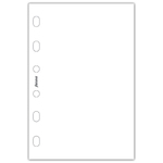 Filofax Jegyzetlapok Üres Pocket Fehér