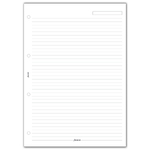Filofax Jegyzetlapok Vonalas A4 Fehér