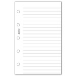Filofax Jegyzetlapok Vonalas Mini Fehér