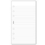 Filofax Jegyzetlapok Vonalas nagy csomag Personal Fehér