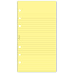 Filofax Jegyzetlapok Vonalas Personal Sárga