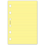 Filofax Jegyzetlapok Vonalas Pocket Sárga