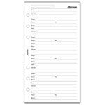 Filofax Kontakt lista (Név / Cím / Telefon / Email / Fax Mobil) Personal Fehér