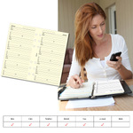 Filofax Kontakt lista (Név / Cím / Telefon / Email / Fax / Mobil) Personal Krém