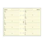 Filofax Kontakt lista (Név / Cím / Telefon / Email / Fax) Pocket Krém Filofax Kontakt lista (Név / Cím / Telefon / Email / Fax) Pocket Krém
