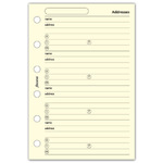 Filofax Kontakt lista (Név / Cím / Telefon / Email / Fax) Pocket Krém Filofax Kontakt lista (Név / Cím / Telefon / Email / Fax) Pocket Krém