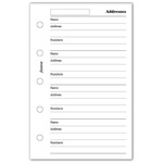 Filofax Kontakt lista (Név / Cím / Telefon) Mini Fehér Filofax Kontakt lista (Név / Cím / Telefon) Mini Fehér