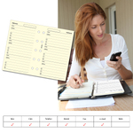 Filofax Kontakt lista (Név / Cím / Telefon) Mini Krém
