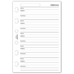 Filofax Kontakt lista (Név / Cím / Telefon) Pocket Fehér