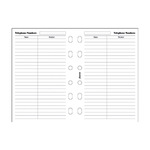 Filofax Kontakt lista (Név / Telefon) Pocket Fehér Filofax Kontakt lista (Név / Telefon) Pocket Fehér