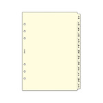 Filofax Kontakt lista regiszter 2 betű / regiszter A5 Krém