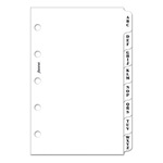Filofax Kontakt lista regiszter 3 betű / regiszter Mini Fehér Filofax Kontakt lista regiszter 3 betű / regiszter Mini Fehér
