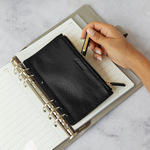 Filofax lefűzhető zipzáras erszény Multifit Bőr Fekete Filofax lefűzhető zipzáras erszény Multifit Bőr Fekete