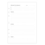 Filofax Lifestyle tervező Projekt / Cél management A5 Minimal Fehér