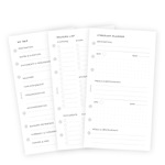 Filofax Lifestyle tervező Utazás Personal Minimal Fehér