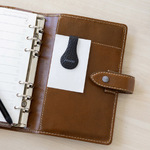 Filofax mágneses clip bőr Fekete-Szürke Filofax mágneses clip bőr Fekete-Szürke