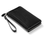 Filofax Malden Personal Compact Zip csuklópánttal Fekete
