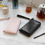 Filofax Malden Personal Compact Zip csuklópánttal Fekete Modular