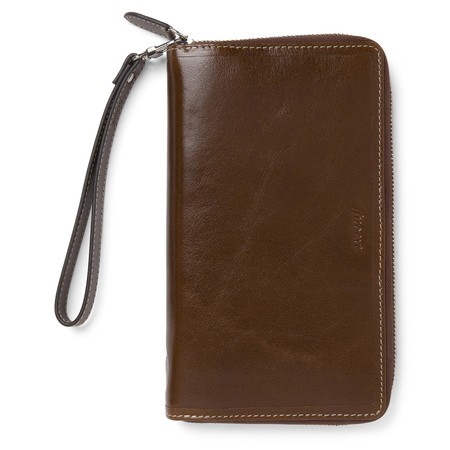 Filofax Malden Personal Compact Zip csuklópánttal Okker