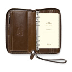 Filofax Malden Personal Compact Zip csuklópánttal Okker Modular
