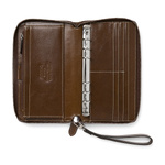 Filofax Malden Personal Compact Zip csuklópánttal Okker Modular
