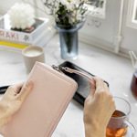 Filofax Malden Personal Compact Zip csuklópánttal Pink