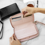 Filofax Malden Personal Compact Zip csuklópánttal Pink Modular