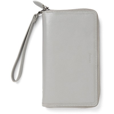 Filofax Malden Personal Compact Zip csuklópánttal Szürke Modular