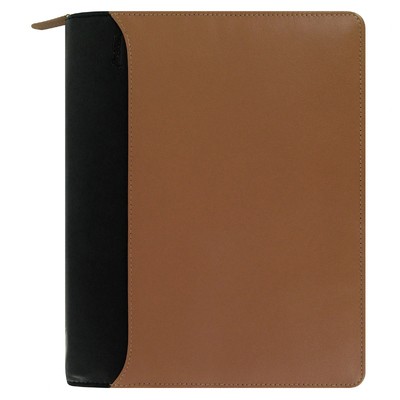 Filofax Nappa A5 Zip Világosbarna - Fekete