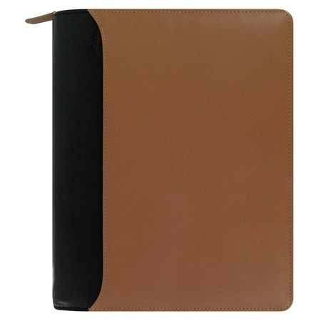 Filofax Nappa A5 Zip Világosbarna - Fekete