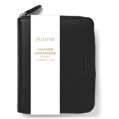 Filofax Norfolk Pocket Compact Zip Fekete Modular