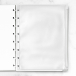 Filofax Notebook Boríték Zipzáras A5 Átlátszó Filofax Notebook Boríték Zipzáras A5 Átlátszó