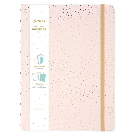 Filofax Notebook Confetti A4 Rose Quartz