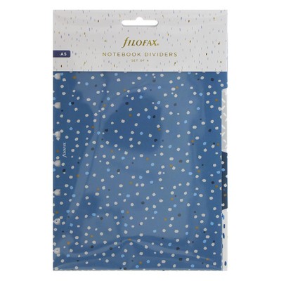 Filofax Notebook Elválasztó lapok Bianco A5 Indigo