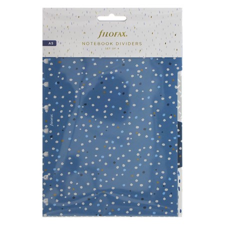 Filofax Notebook Elválasztó lapok Bianco A5 Indigo