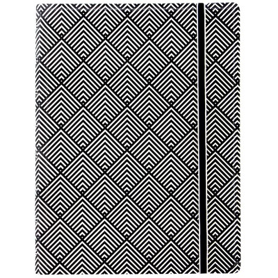 Filofax Notebook Impressions A5 Fekete-Fehér Deco