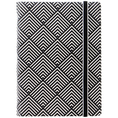 Filofax Notebook Impressions Pocket Fekete-Fehér Deco