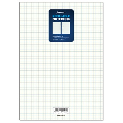 Filofax Notebook Jegyzetlap Négyzethálós A4 Fehér